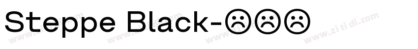 Steppe Black字体转换